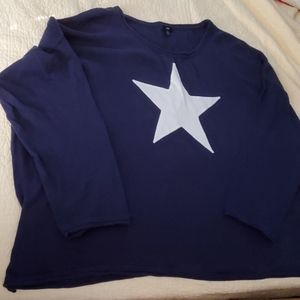 Navy star sweater